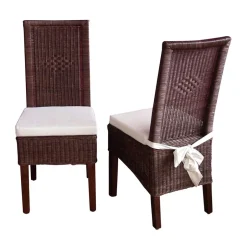 Pharao24 Rattanstuhl Set Enkolu> Küchenstühle|Esszimmerstühle