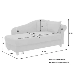 Pharao24 Recamiere Valnut><noscript><img width=