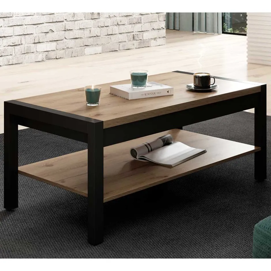 Wohnzimmertisch|Couchtische*Pharao24 Rechteckiger Sofatisch Foxxy