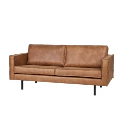 Polstermöbel|Wohnzimmercouch*Pharao24 Recycling Leder Sofa Ulada