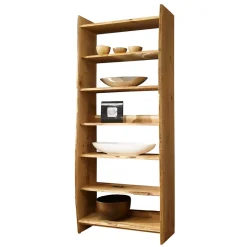 Pharao24 Regal mit Baumkanten Foresta> Wohnzimmerregale|Massivholzregale