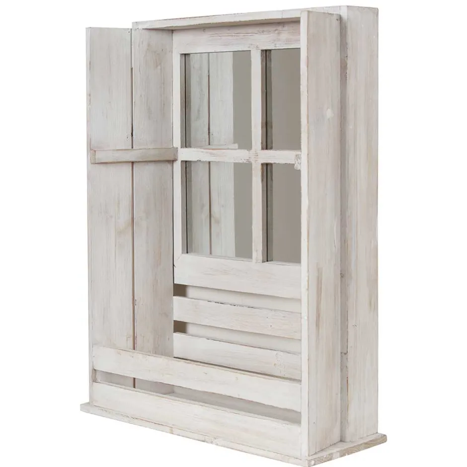 Massivholzregale|Standregale*Pharao24 Regal mit Spiegel Mailiona