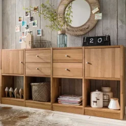 Raumteiler|Wohnzimmerregale*Pharao24 Regalkombination mit Schubladen Dascalo