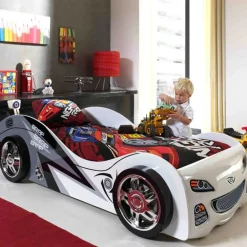 Kinderbetten*Pharao24 Rennautobett Petrol