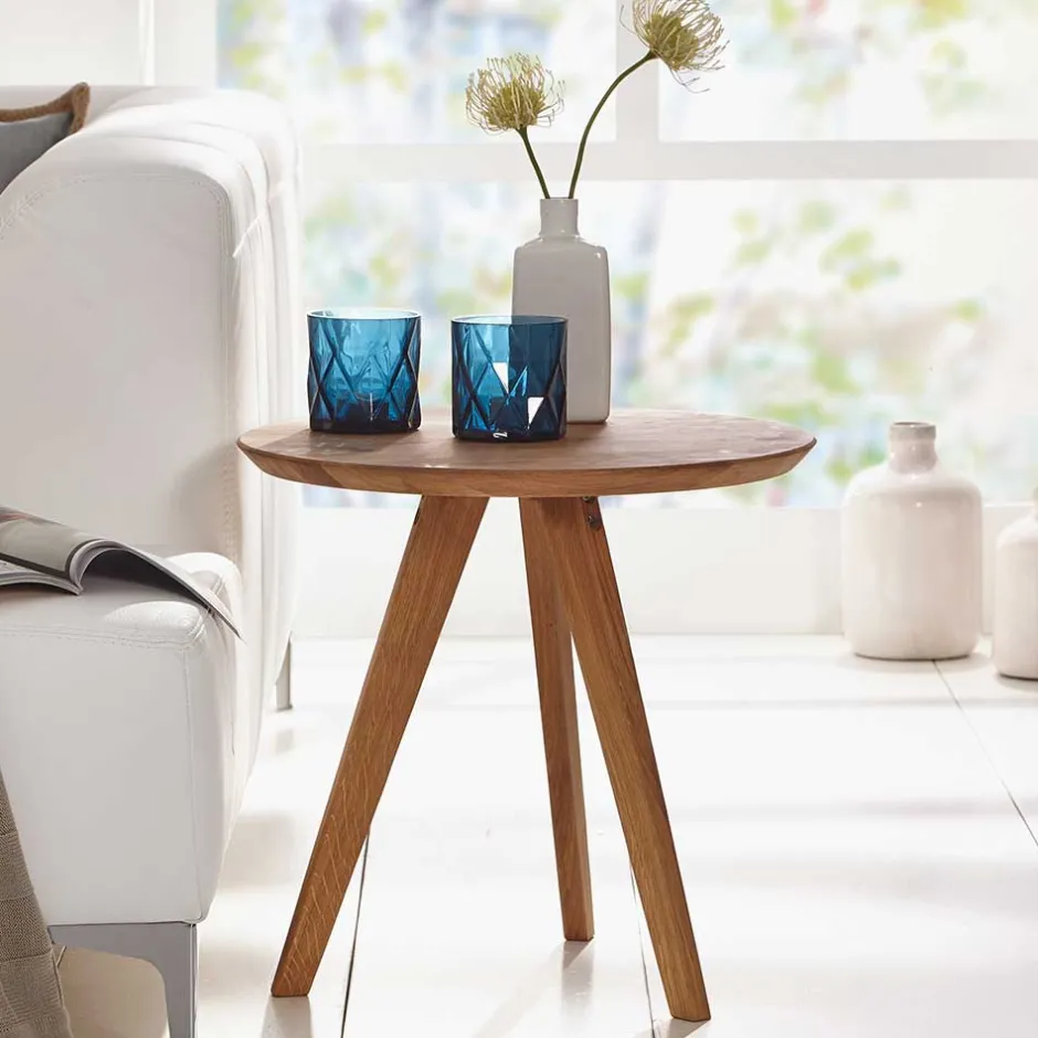 Pharao24 Retro Beistelltisch Luganos> Massivholztische|Wohnzimmertisch