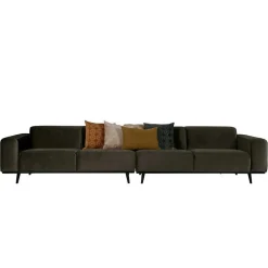 Wohnzimmercouch|3 Sitzer Sofa*Pharao24 Retro Design Couch Dayton