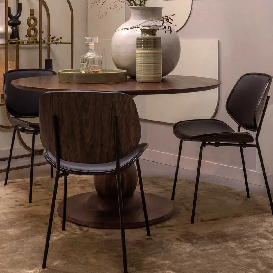 Pharao24 Retro Küchenstühle Carlisona> Lederstühle