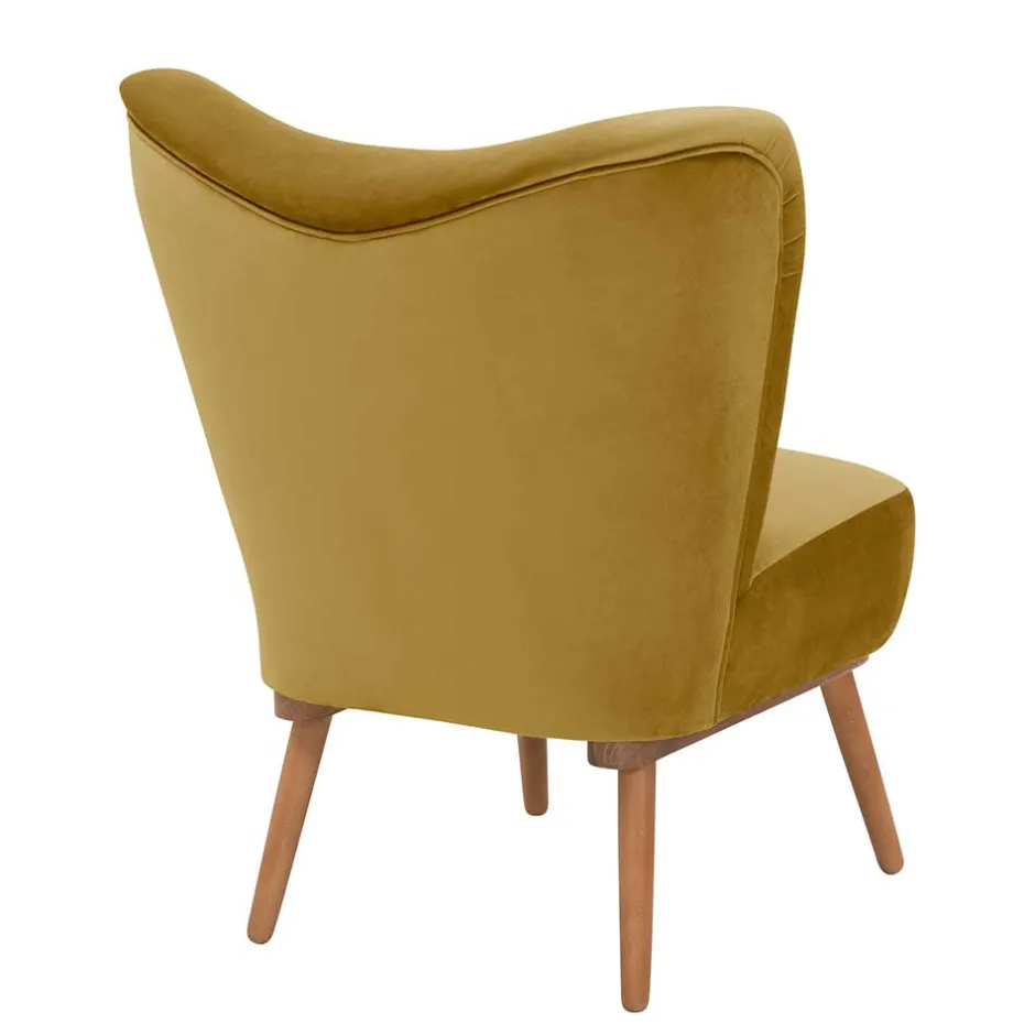 Wohnzimmer Sessel*Pharao24 Retro Sessel gelb Pestrov