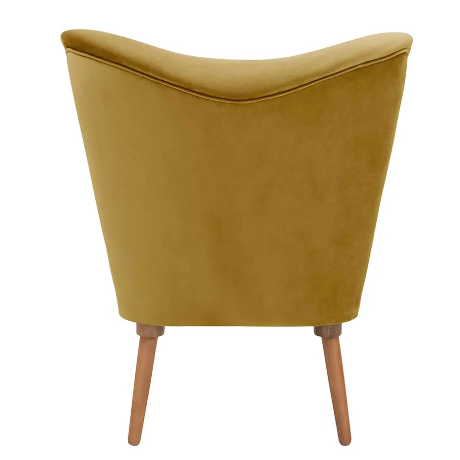 Wohnzimmer Sessel*Pharao24 Retro Sessel gelb Pestrov