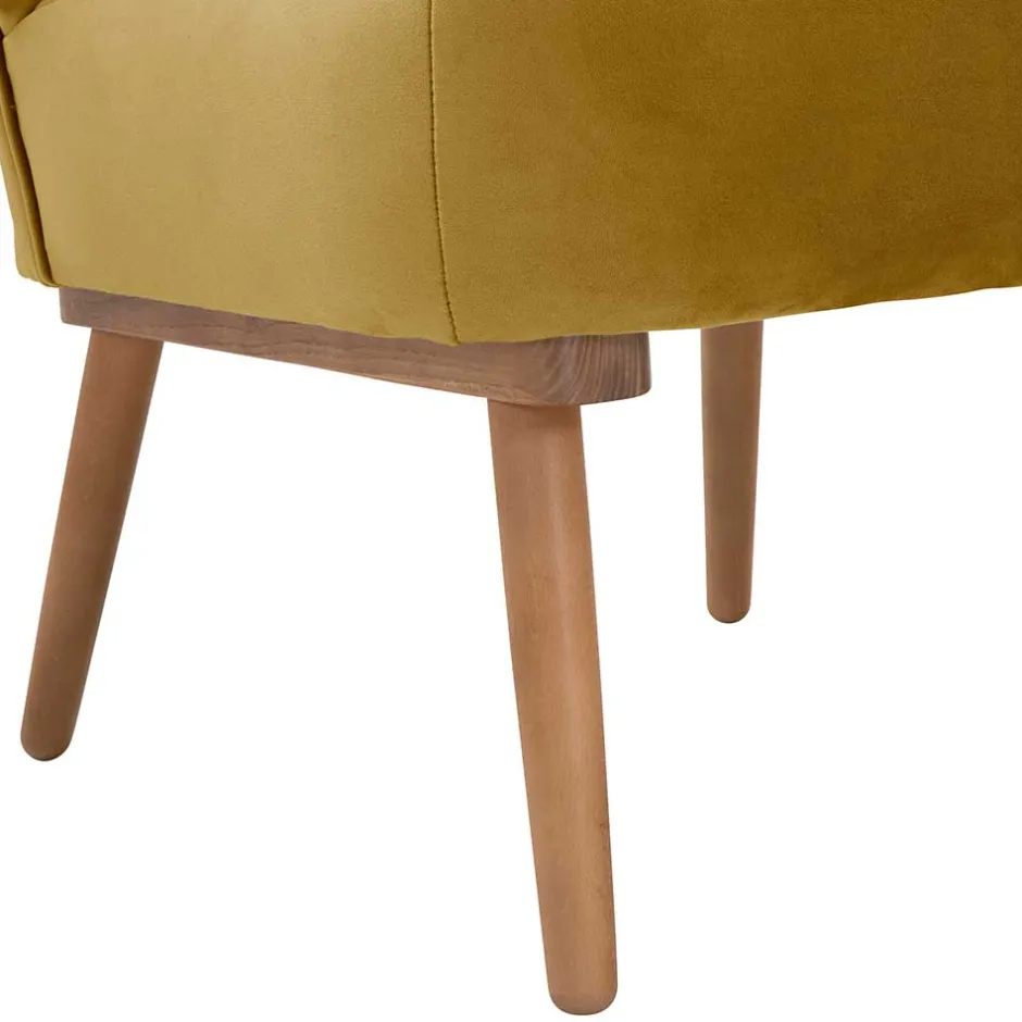 Wohnzimmer Sessel*Pharao24 Retro Sessel gelb Pestrov