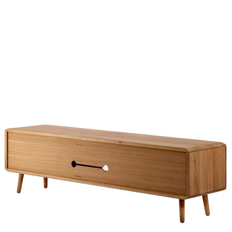 Pharao24 Retro TV Lowboard Baylee> Massivholz Tv Möbel|Fernsehtische