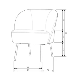 Wohnzimmer Sessel*Pharao24 Retrosessel Laveland