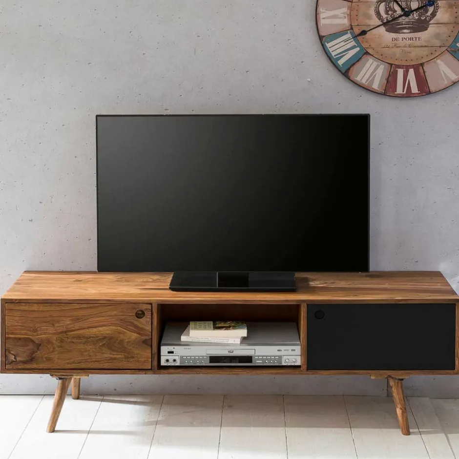 Massivholz Tv Möbel|Fernsehkommoden*Pharao24 Retrostil TV Lowboard Pazinos