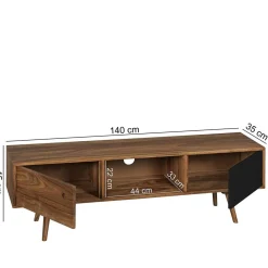 Massivholz Tv Möbel|Fernsehkommoden*Pharao24 Retrostil TV Lowboard Pazinos