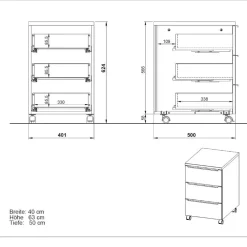 Büroschränke|Aktenschränke*Pharao24 Rollcontainer Sanu