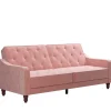 Pharao24 Rosa Klappsofa Clienta> Polstermöbel|3 Sitzer Sofa