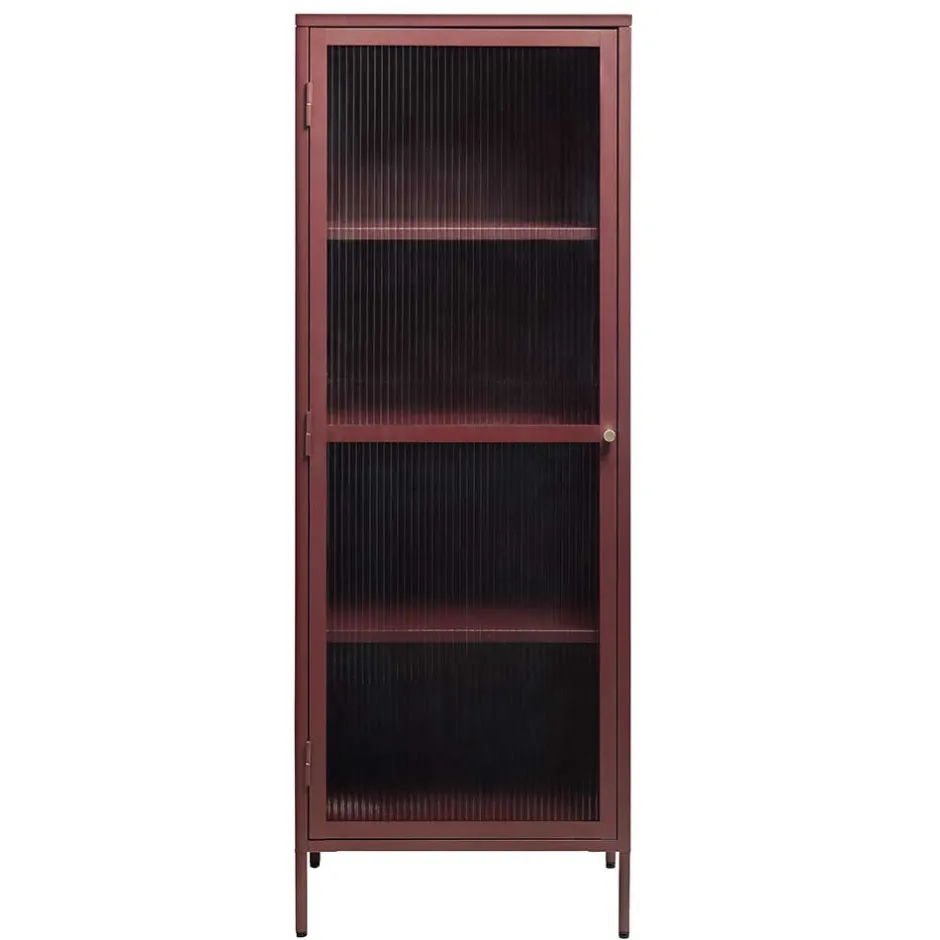 Pharao24 Rote Wohnzimmervitrine Arsizion> Vitrinenschrank|Stauraumvitrinen