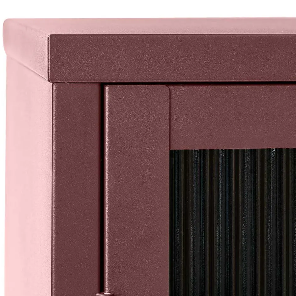 Pharao24 Rote Wohnzimmervitrine Arsizion> Vitrinenschrank|Stauraumvitrinen