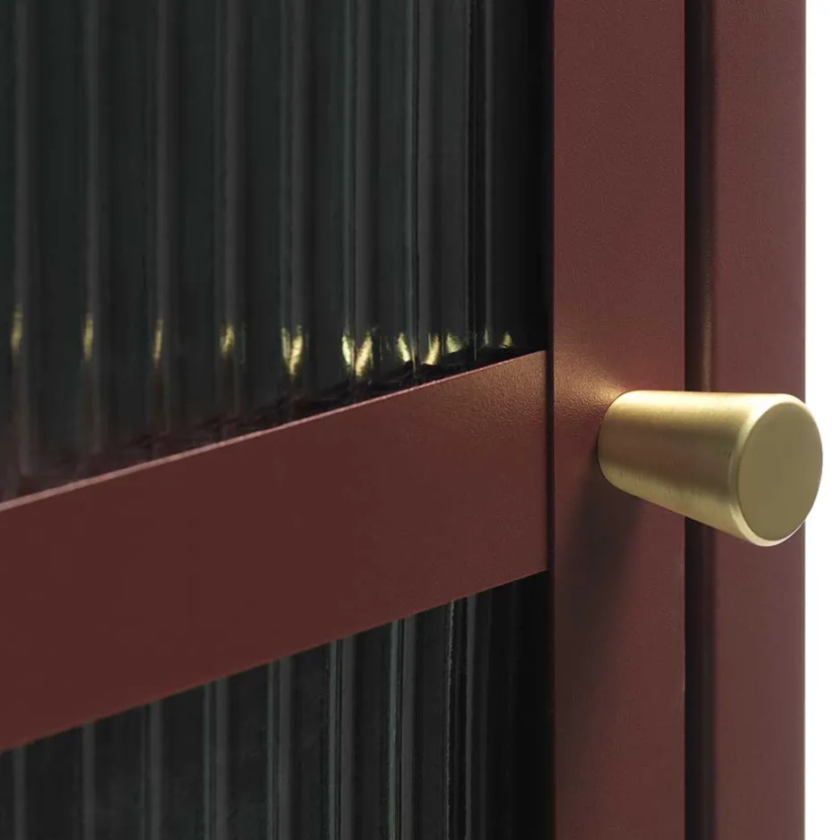 Pharao24 Rote Wohnzimmervitrine Arsizion> Vitrinenschrank|Stauraumvitrinen