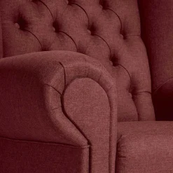 Ohrensessel*Pharao24 Roter Wohnzimmer Sessel Idena