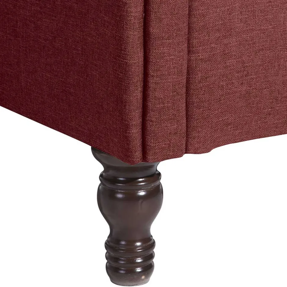 Ohrensessel*Pharao24 Roter Wohnzimmer Sessel Idena