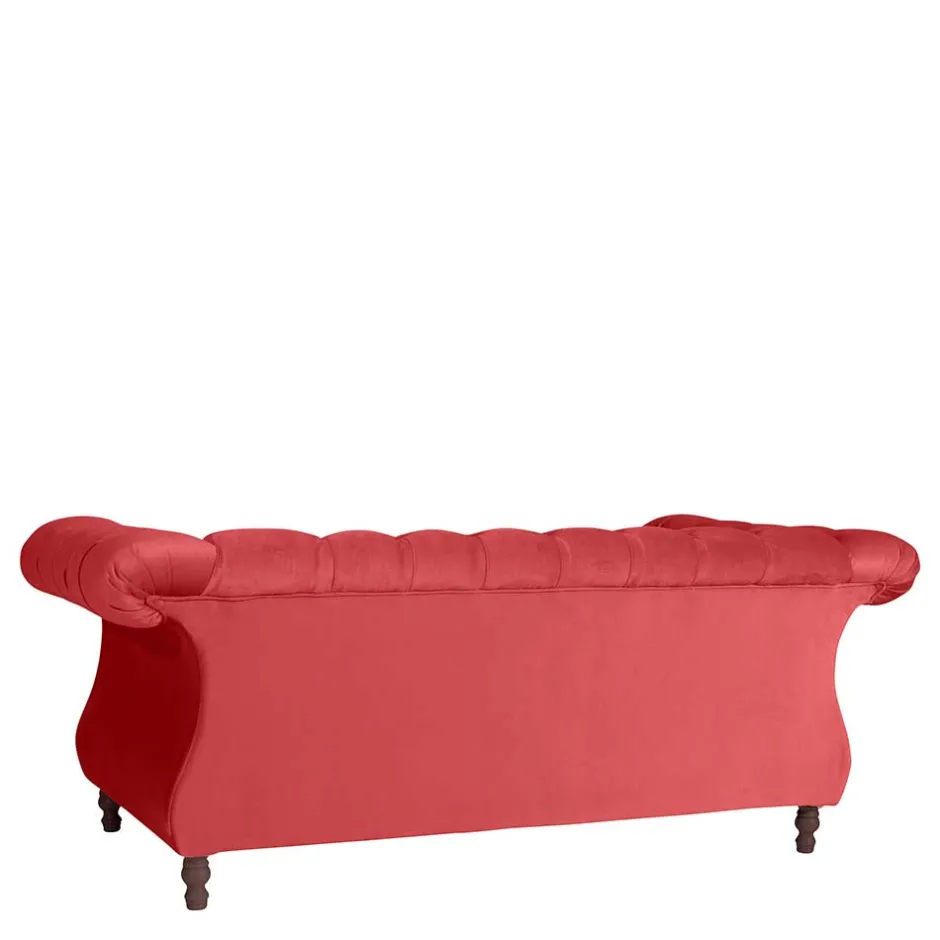 Pharao24 Rotes Zweier Sofa Akper> Wohnzimmercouch|2 Sitzer Sofa