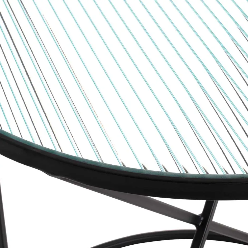 Pharao24 Runder Beistelltisch Sasmina> Glastische