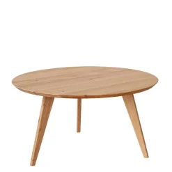 Wohnzimmertisch|Beistelltische*Pharao24 Runder Eiche Couchtisch Cow