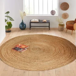 Pharao24 Runder Jute Teppich Arabico><noscript><img width=