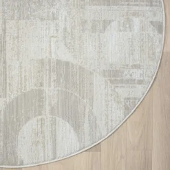 Teppiche*Pharao24 Runder Kurzflor Teppich Calcalero