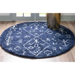 Pharao24 Runder Langflor Teppich Jorce> Teppiche