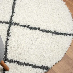 Pharao24 Runder Shaggy Teppich Diadonna><noscript><img width=