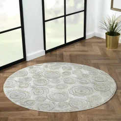 Teppiche*Pharao24 Runder Struktur Teppich Hotti