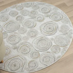 Teppiche*Pharao24 Runder Struktur Teppich Hotti