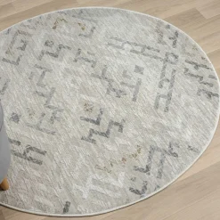 Teppiche*Pharao24 Runder Teppich hell Seen