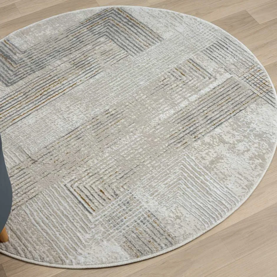 Pharao24 Runder Teppich modern Narissa> Teppiche