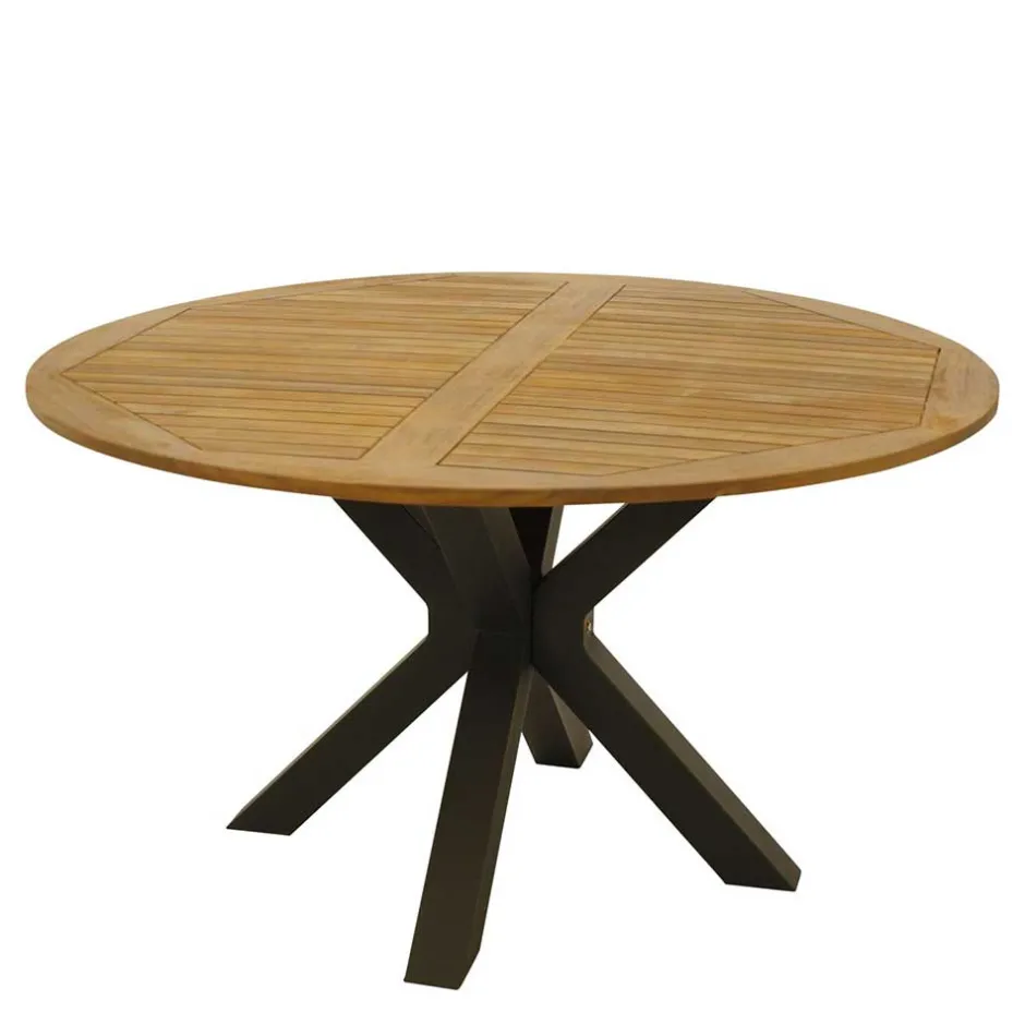 Küchentisch|Massivholztische*Pharao24 Runder Terrassentisch Miaoli