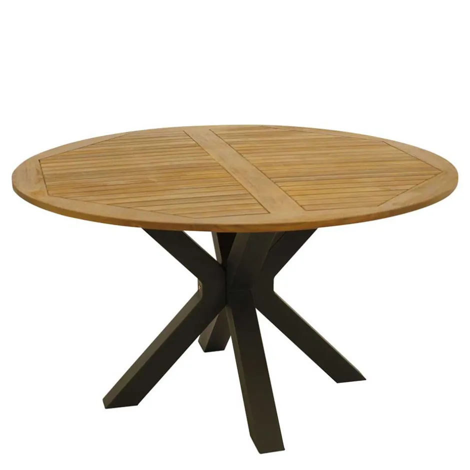 Küchentisch|Massivholztische*Pharao24 Runder Terrassentisch Miaoli