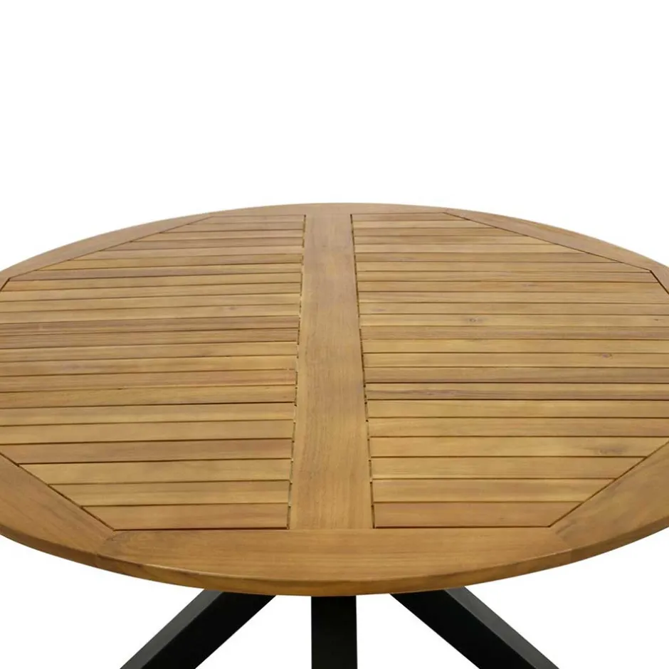 Küchentisch|Massivholztische*Pharao24 Runder Terrassentisch Miaoli