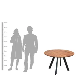 Küchentisch|Massivholztische*Pharao24 Runder Tisch Donzai