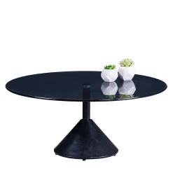 Glastische*Pharao24 Runder Wohnzimmertisch Patrosan