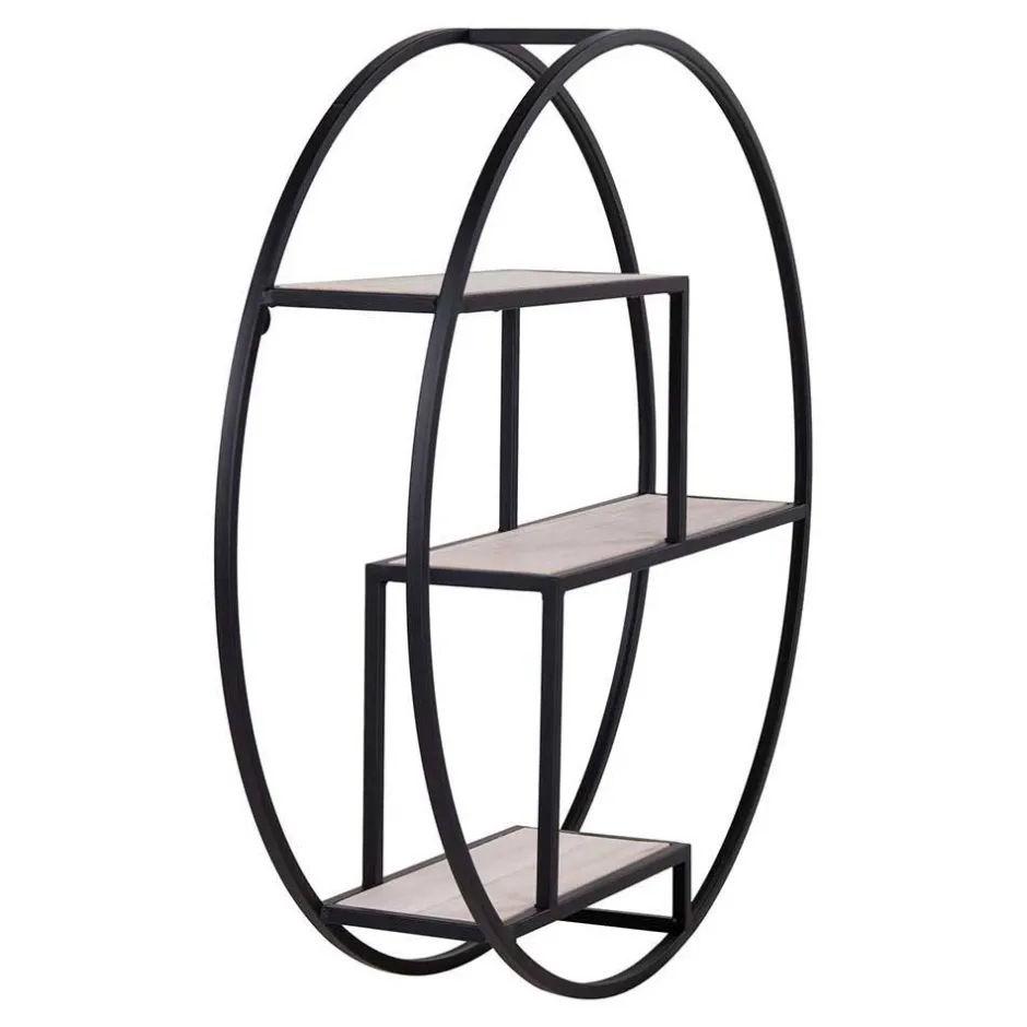 Pharao24 Rundes Deko Regal Ticenta> Hängeregale|Massivholzregale