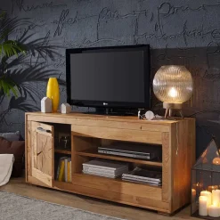Massivholz Tv Möbel|Fernsehtische*Pharao24 Rustikales TV Möbel Cranados