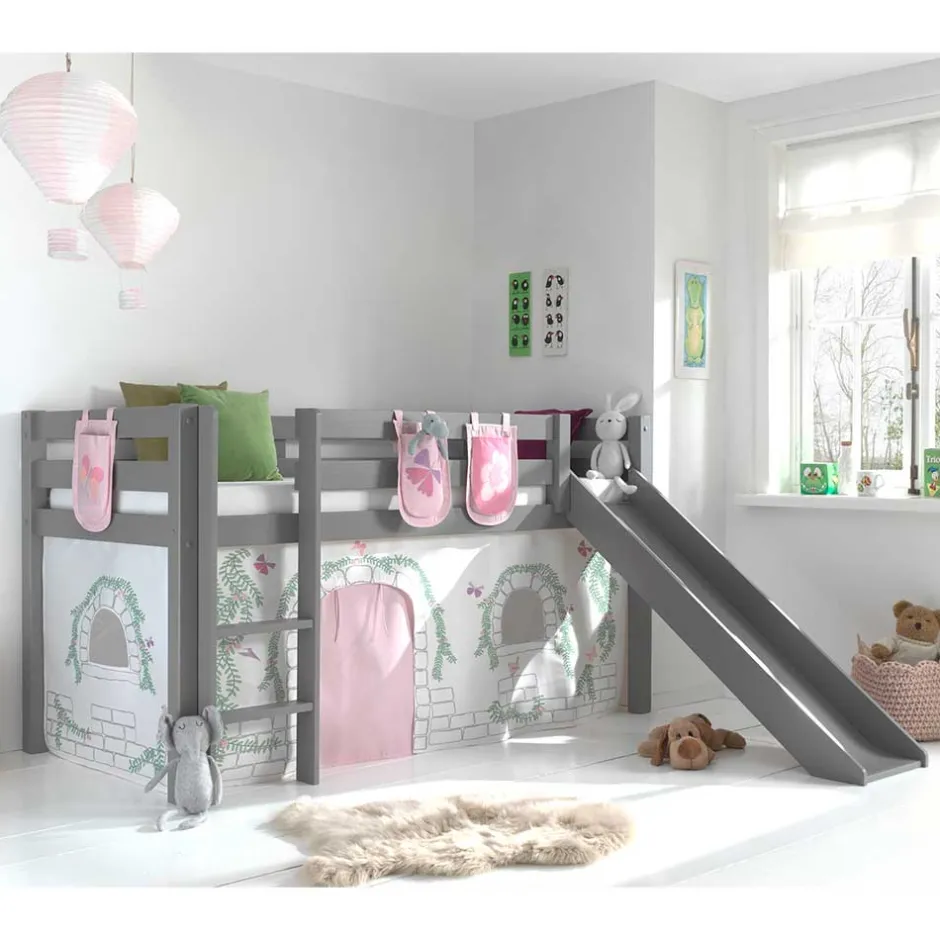 Pharao24 Rutsch Hochbett Cretania>Kinder Kinderbetten|Kinderhochbetten