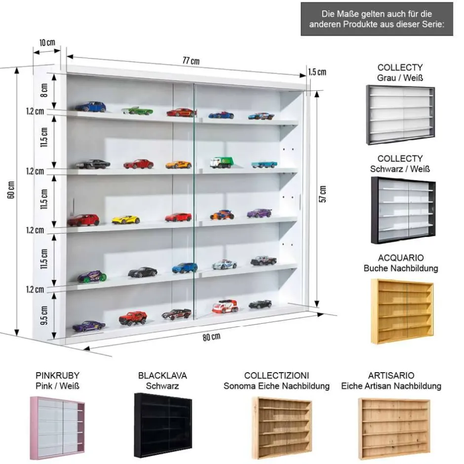 Wandvitrinen*Pharao24 Sammlervitrine Quick