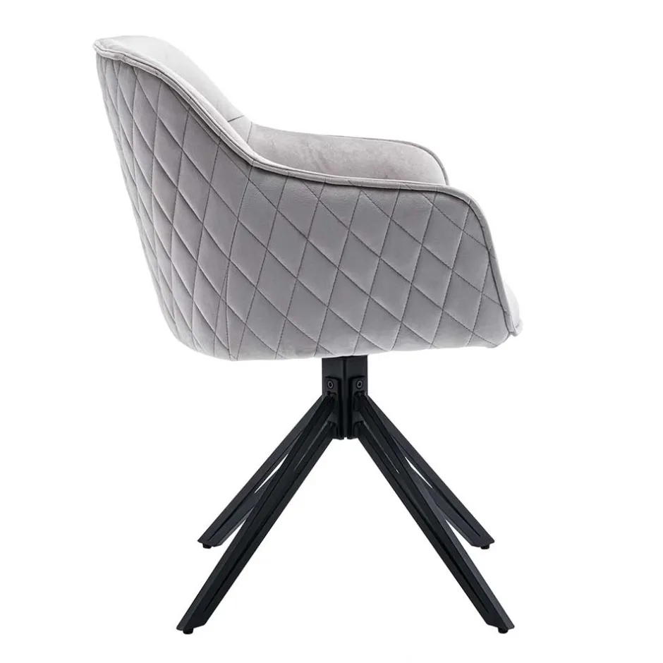 Pharao24 Samt Armlehnenstuhl Ceskan> Armlehnstühle