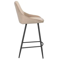 Barmöbel|Küchenhocker*Pharao24 Samt Barstuhl Set Melona