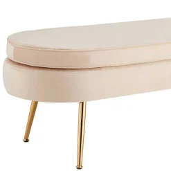 Polsterbänke|Schlafzimmerbänke*Pharao24 Samt Bettbank Sinuis