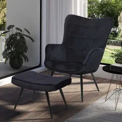 Pharao24 Samt Einzelsessel Ceano> Wohnzimmer Sessel|Relaxsessel