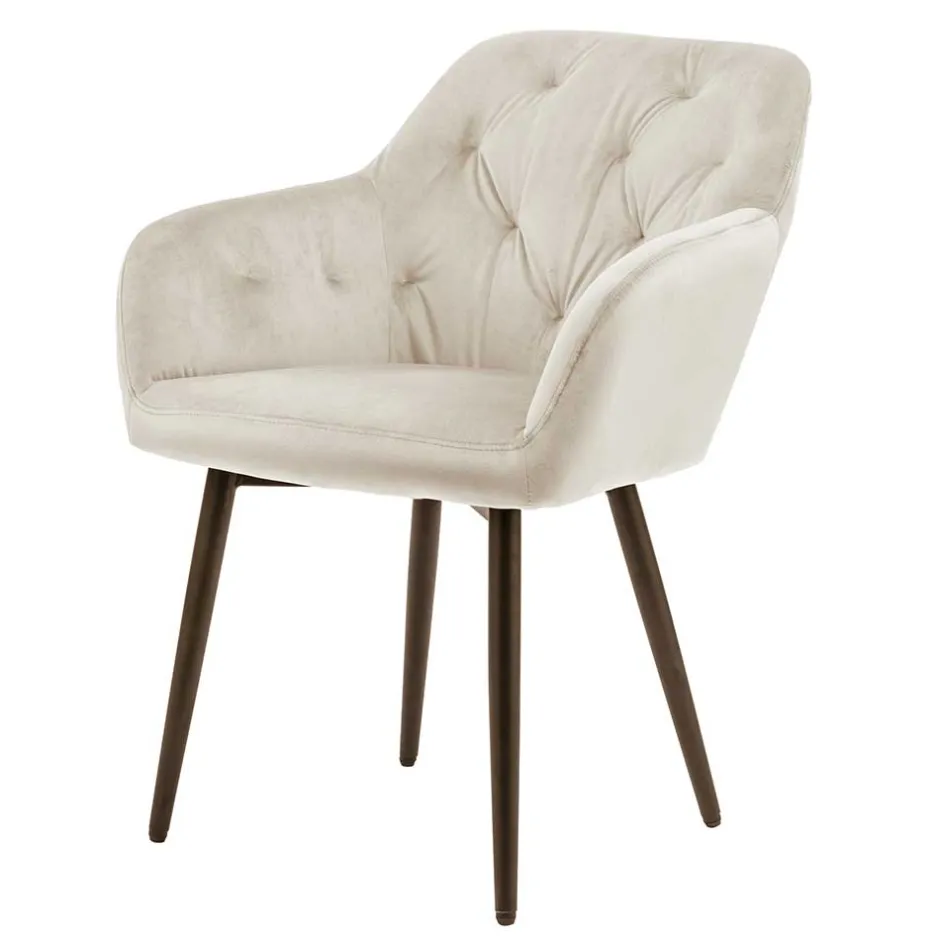 Pharao24 Samt Esszimmersessel Aurach> Armlehnstühle